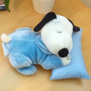 Snoopy Sleeping On Pillow Plush